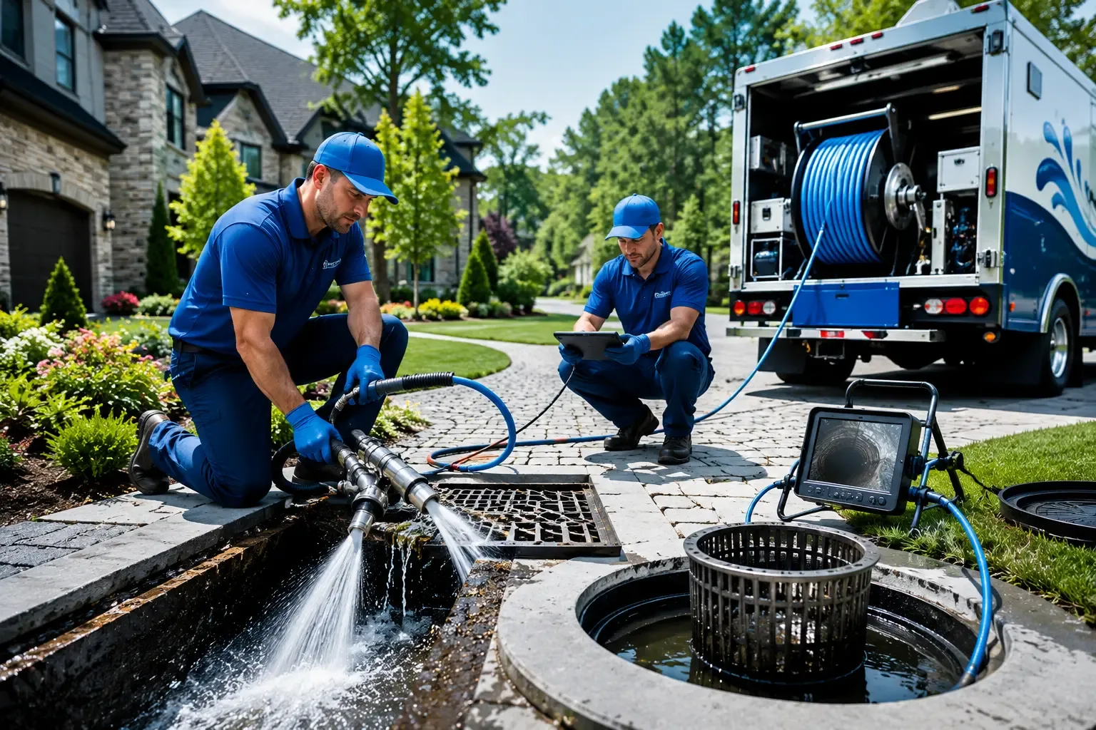 Local outdoor drain cleaning professionals in Blue Grass, IA
